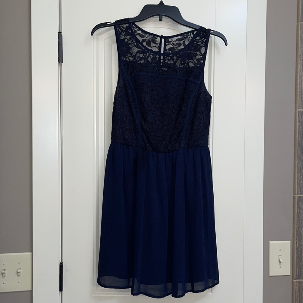 Navy blue semi formal dress